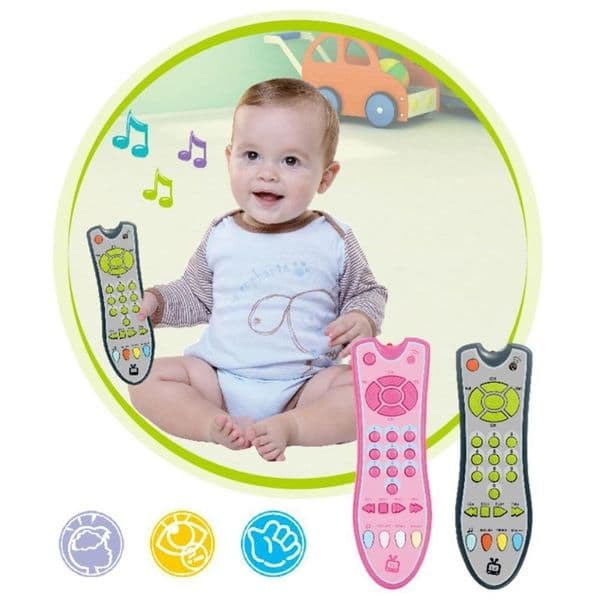 Baby Simulation TV Remote Control Kids Educational Music English Learning Toy Gifts 220715