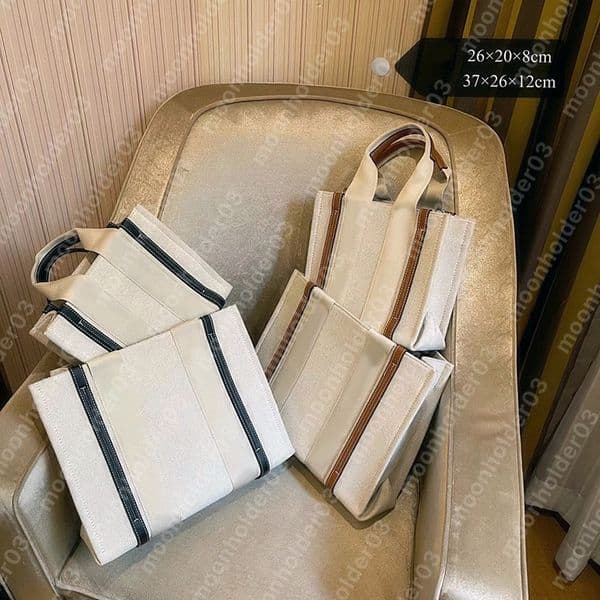 Designer handbag canvas totes for women large capacity tote fashion shoulder bags lady messenger bag Luxury cross body Shopping Bag ribbon decoration letter