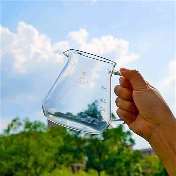TIMEMORE server glass sharing coffee pot a water level display mark 360ml 600ml 210408