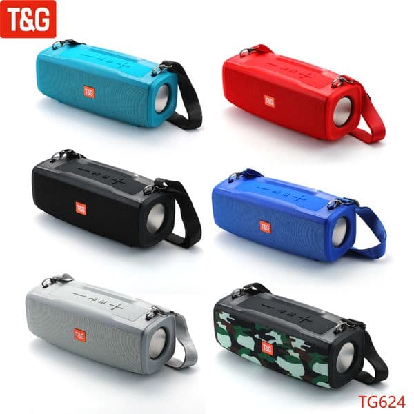 TG624 Portable Speaker Bluetooth LED Light Wireless Bass Boombox Waterproof Outdoor Speaker Subwoofer Stereo Loudspeaker
