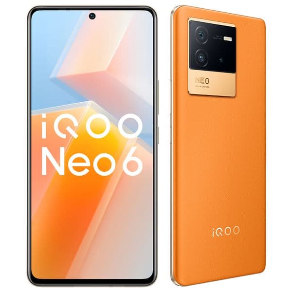 Original Vivo IQOO Neo 6 5G Mobile Phone 12GB RAM 256GB ROM Snapdragon 8 Gen1 64.0MP OIS NFC Android 6.62" AMOLED 120Hz Full Screen Fingerprint ID Face Wake Smart Cellphone