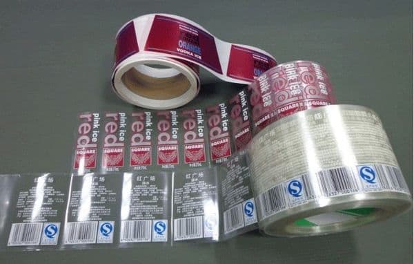latest transparent waterproof BOPP self adhesive sticker label water bottle seal translucent stickers glass bottles packaging labels