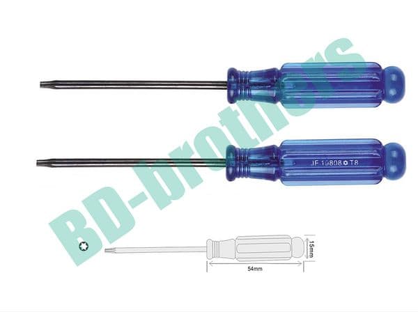 3.0mm Carbon steel 45# T3 T4 T5 T6 T7 T8 T9 T10 Torx Screwdriver Key PP Bar Handle Screwdrivers Repair Tool Wholesale 1000pcs/lot