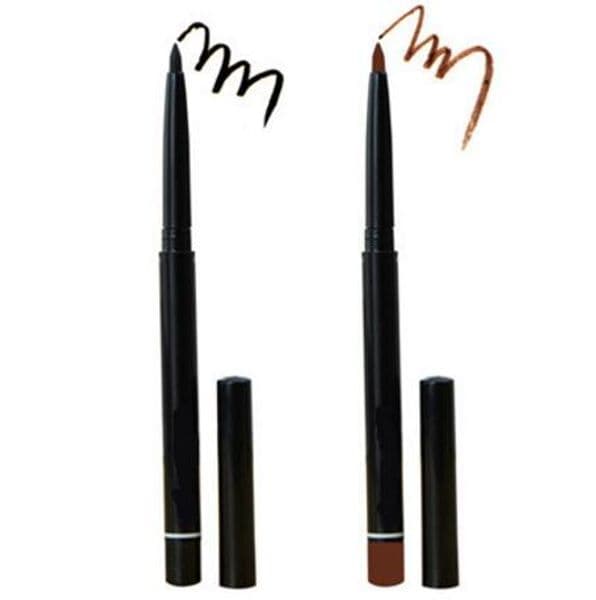 12 PCS/lots of specialized cosmetics brand rotating scalable black and brown eyeliner beauty pen