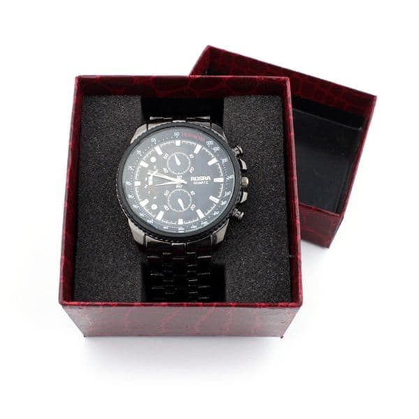 Wholesale-Durable Fashion watch box Portable Travel Watch Case Crocodile Present Gift Box Case For Bracelet Bangle Jewelry Watch Box