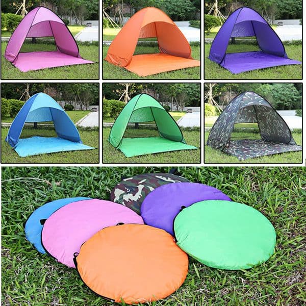 2026 new Quick Automatic Opening Easy Carry Tents Outdoor Camping Shelters 2-3 People UV Protection Tent Beach Travel Lawn Outing free shipp