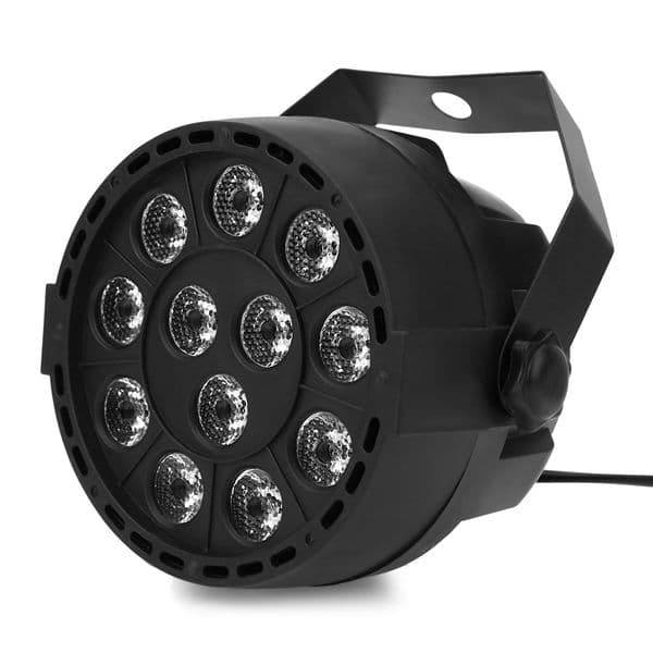 Portable Mini LED Stage Lights 18 RGB PAR LED DMX Stage Lighting Effect Projector DMX512 Led Flat Dj Disco KTV Party Lighting