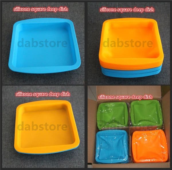 wholesale Round shape Food grade silicone dish container Silicone deep dish container for Food/Fruit/wax