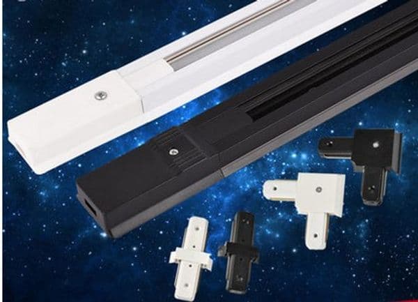 1m LED Thicker track lightail aluminum track lighting fixture rail 1 meter Universal rails track rail 3 wire 2 wire e single phase version