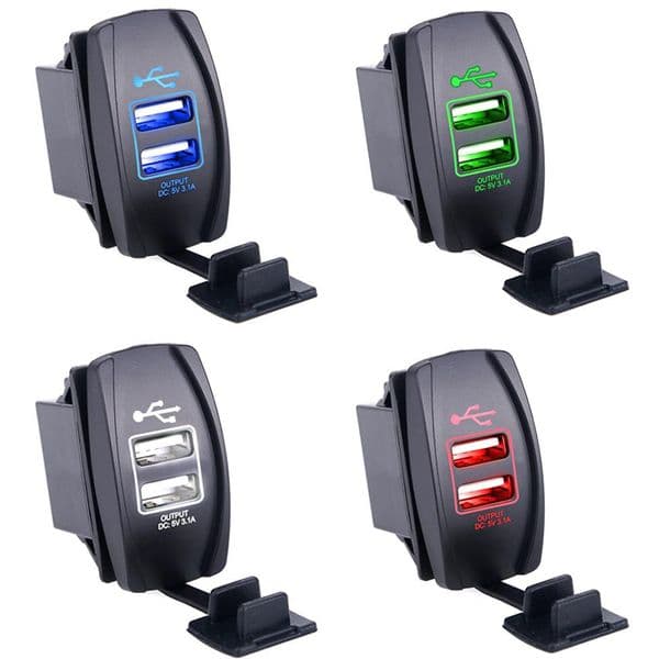 Multi-Voltage Universal Automotive Electrical Outlet Converter w/USB Ports
