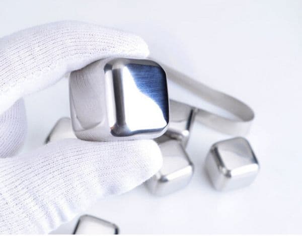 100Pcs/Lot DHL Fedex Free Shipping Stainless Steel Whiskey Stones Ice Cubes Soapstone Glacier Cooler Stone B2