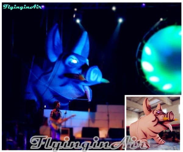 Decorative Lighting Inflatable Pig/Boar Inflatable Porcupine for Concert/Event with Lights