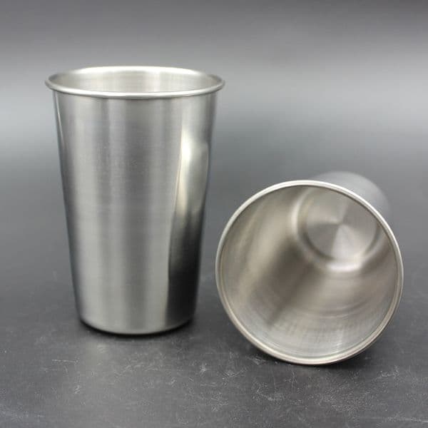 500ML Stainless Steel Cups 16oz Tumbler Pint Glasses Metal Cups Hand Beer Cup Drinking Accessories W9666