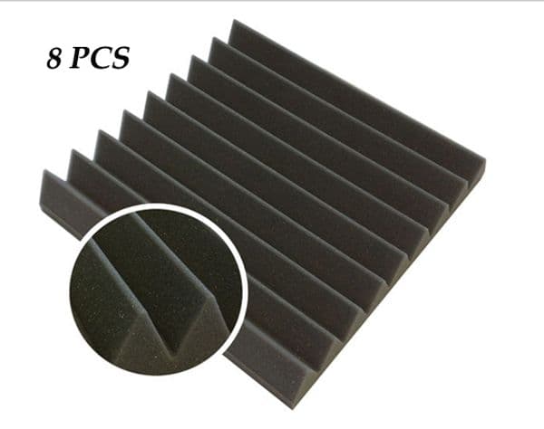 Wedge 6T 30 x 30 x 5cm Acoustic Foam Soundproofing Treatment Studio Room Absorption Sponge High Density