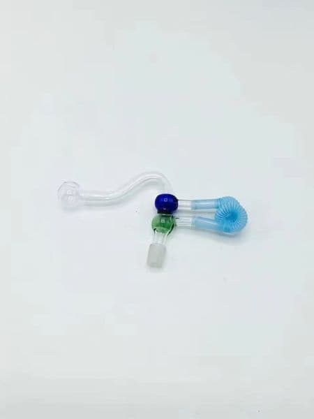Color gourd S cooker, wholesale glass bongs, glass water pipe, glass oil burner, adapter, bowl, nail
