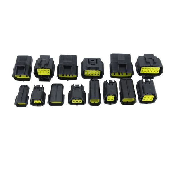 7 Sets contain (2+3+4+6+8+10P+12P) for Denso 1.8 Connector male and female Plug, Automotive waterproof connectors Xenon lamp connector