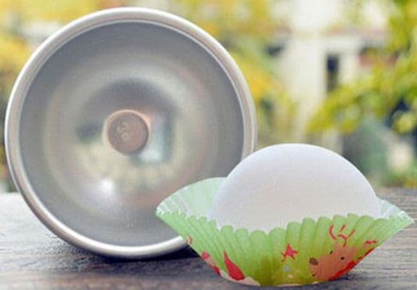 300 pcs 3D Aluminum Alloy Ball Sphere Bath Bomb Mold Cake Baking Pastry Mould