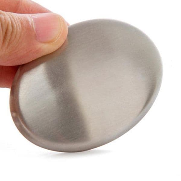 Stainless Steel Soap Oval Shape Deodorize Smell From Hands Retail Magic Eliminating Odor Kitchen Bar Bath Soap with retail boxes