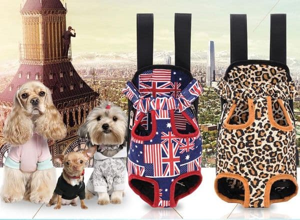 Pet Bag Dog Supplies Cat Carrier Five Holes Backpack Front Chest Backpack Pink Light Blue Black Pet Products