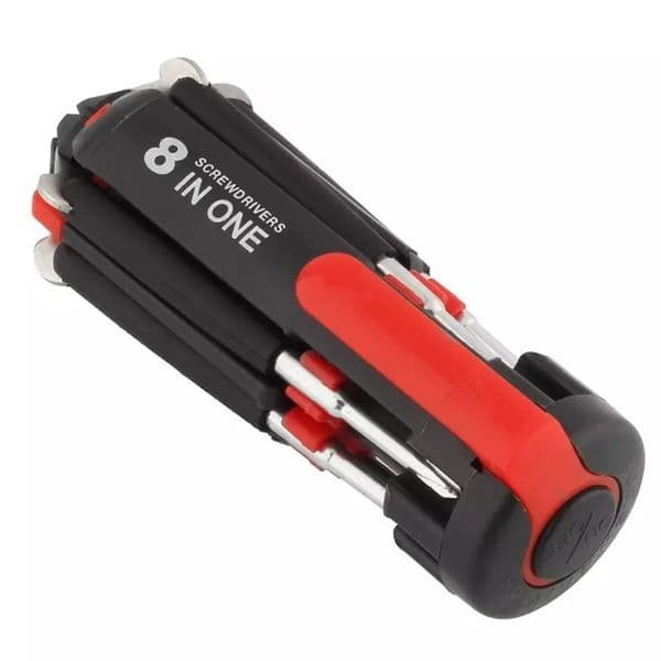 8 In 1 Multi-Screwdriver 6 LED Torch Multifunction Portable Screwdriver 100 pieces up