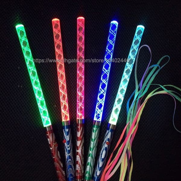 50pcs 26cm multi colors led Glow stick led wedding party flash light Lights Christmas Games Sticks magic wand