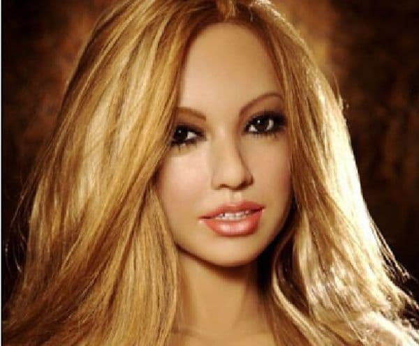 Oral sex doll Realistic inflatable adult plump breast semi-solid mould seductive prom dress