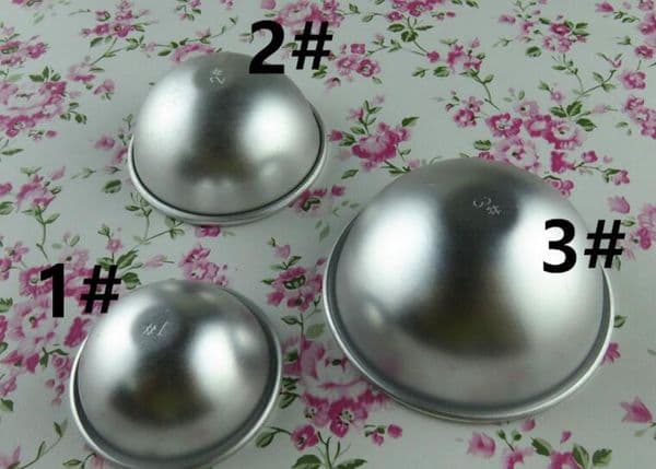 Shipping Free Baker Tool 1 3D Aluminum Alloy Ball Sphere good quality Bath Bomb Mold Cake Baking Pastry Mould