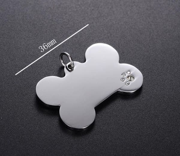 200pcs Dog Collar Stainless Steel Cat Tag Pet Charm Pendant Accessories ID Tag Name Telephone Anti-lost Pet Supplies
