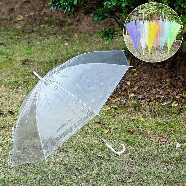 clear umbrella colorful umbrellas transparent umbrella long handle umbrella for girls women dance performance best wa3235