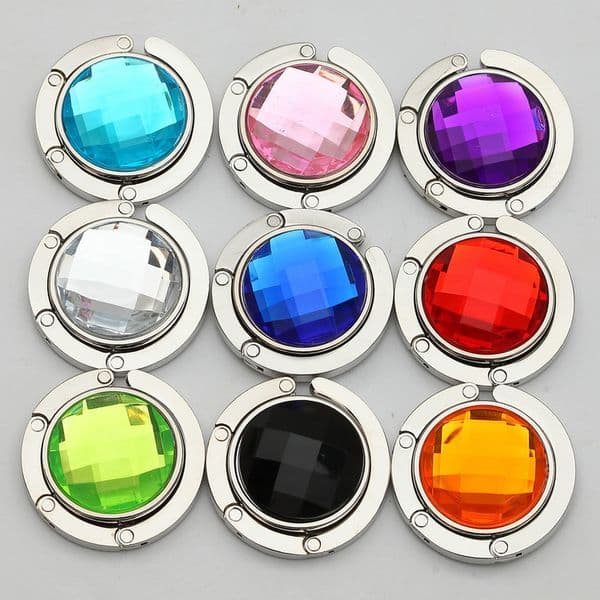 14 Colors Zinc Alloy Fashion Foldable Metal Handbag Bag Hanger Purse Hook Wholesale Free Shipping wa4176