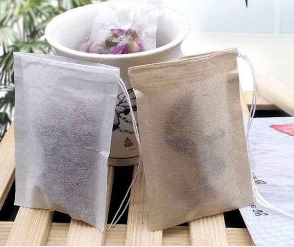 60 X 80Mm Wood Pulp Filter Paper Disposable Strainer Filters Bag Single Drawstring Heal Seal Tea Bags No Bleach Go Green Za1419 B2