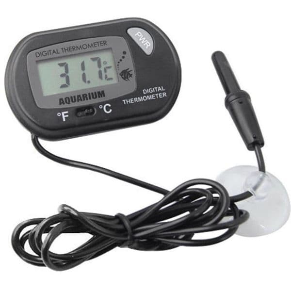 Mini Digital Fish Aquarium Thermometer Tank with Wired Sensor battery included in opp bag Black Yellow color for option