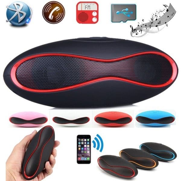 Mini X6 Blutooth Speaker Portable Wireless Sound Box Stereo Bass Audio Player Rugby Football Suppot FM TF Music For Phones