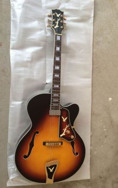 Wholesale Jazz Guitar ES-175 ES175 Semi Hollow electric guitar in sunbrust ES 175. highest quality Guitar musical instrument140910