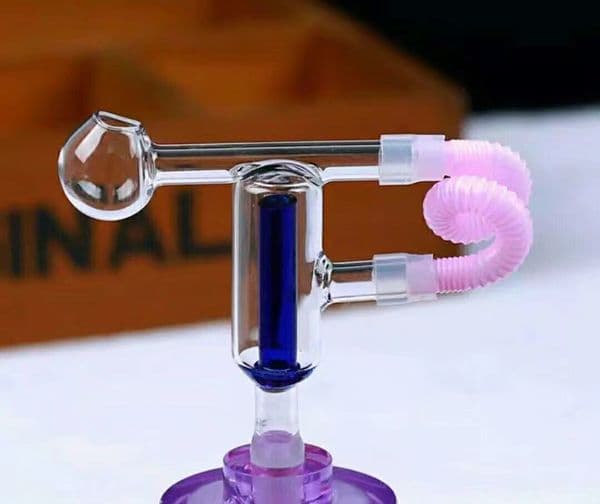 Double filtration board Wholesale Glass bongs Oil Burner Water Pipes Glass Pipe Rigs Smoking