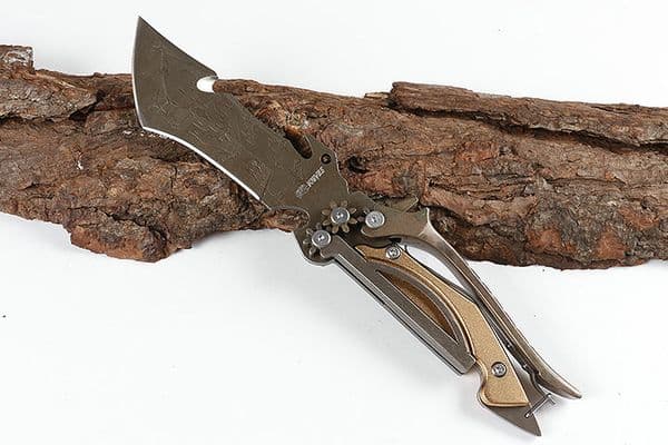 Top Quality SR Multifunctional Outdoor tool Knife 440C Stone Wash Blade Steel Handle EDC Gearz Wiith Nylon folding knife Sheath with Retail Box