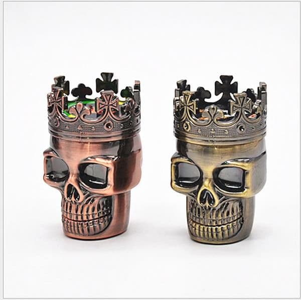 Plastic Skeleton Kitten Grinder 2 Tier Metal Tooth Skull Grinder