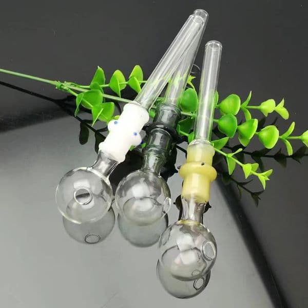 Smoking pipes Ball Glass Oil Burner Pipe Smoking Bowl Water Hookahs bongs New color blocked large pot for baking
