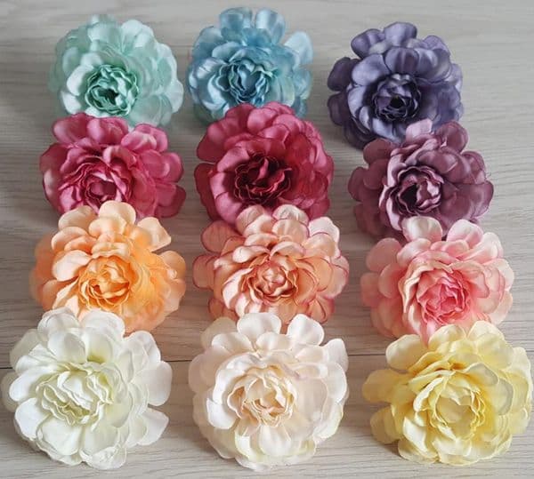New artificial flower 5cm silk rose flower head wedding party home decoration DIY wreath scrapbook gift box craft decoration GA583