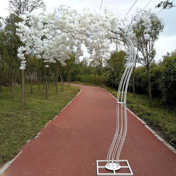 Romantic Wedding Decoration Cherry Flower Tree Road Cited Arch Bride and Groom Photographing Props Many Colors Available