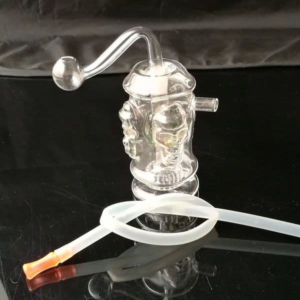 Smoking pipes Ball Glass Oil Burner Pipe Smoking Bowl Water Hookahs bongs Four sided skull pot