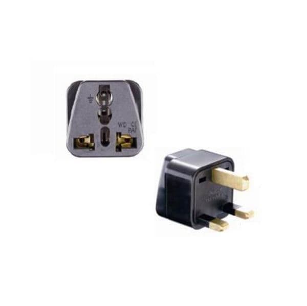 Universal Grounded Type G for GB UK HK AC Power Plug Travel Trip Adaptor Adapter UK, Ireland, Cyprus, Malta, Malaysia,