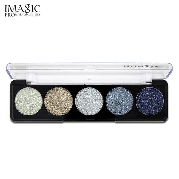 IMAGIC 5 Colors Pressed Glitter injections EyeShadow Rainbow EyeShadows Cosmetic Make up Pressed Glitters Diamond Eyeshadows