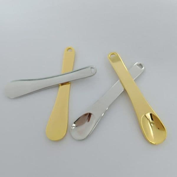 Metal Cosmetic Spatulas Facial Mask Spoon DIY Eye Cream Mixing Spatula Scoop Makeup Tools fast shipping F1634