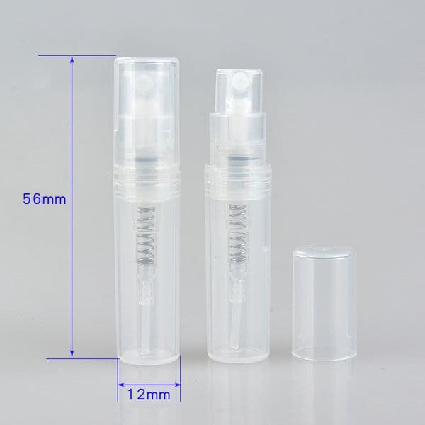 2ML Atomizer Empty Matte Plastic bottle Spray Refillable Fragrance Perfume Scent Sample Bottle Clean Cloth for Travel Party Makeup Tool free