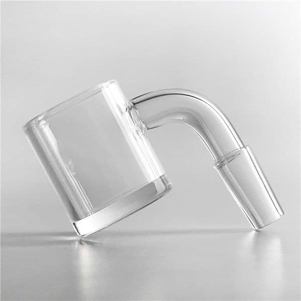 New Short Neck 24mm Quartz Banger Nail with 4mm Thick Bottom Flat Top Bucket 10mm 14mm Male Female Domeless Nails for Smoking