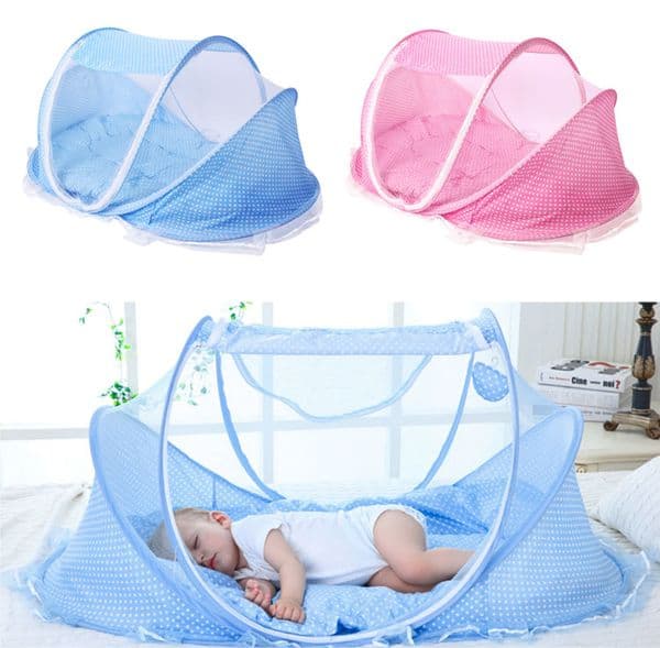 New Portable Soft Baby Crib 0-3 Years Bedding Mosquito Net Foldable Bed Cotton Sleep Travel Beds Cribs Pillow Mat Setat Set HG99