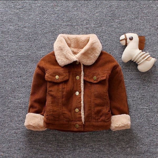 cologne Baby Girls Boys Casual Winter Warm Jacket For Kids Plush Cotton Coat Children Lapel Outerwear perfume Y Perfume Toddler Christmas Clothes Free Shipping