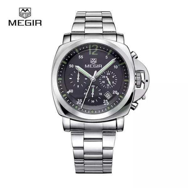 Megir 3006 luxury business quartz watch men waterproof wristwatch stainless steel strap men039s fashion watches free shipping
