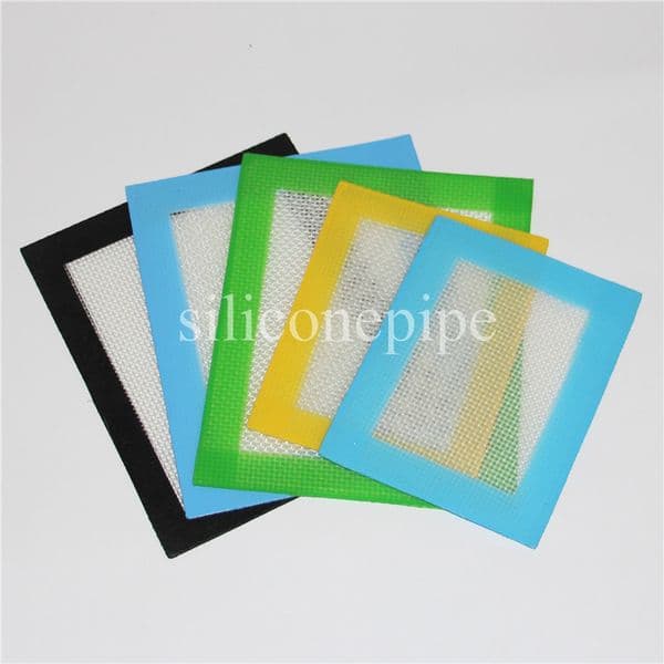 silicone wax pads dry herb mats 14cm11 5cm or 11cm8 5cm square baking mat dabber sheets jars dab tool for silicon container dhl